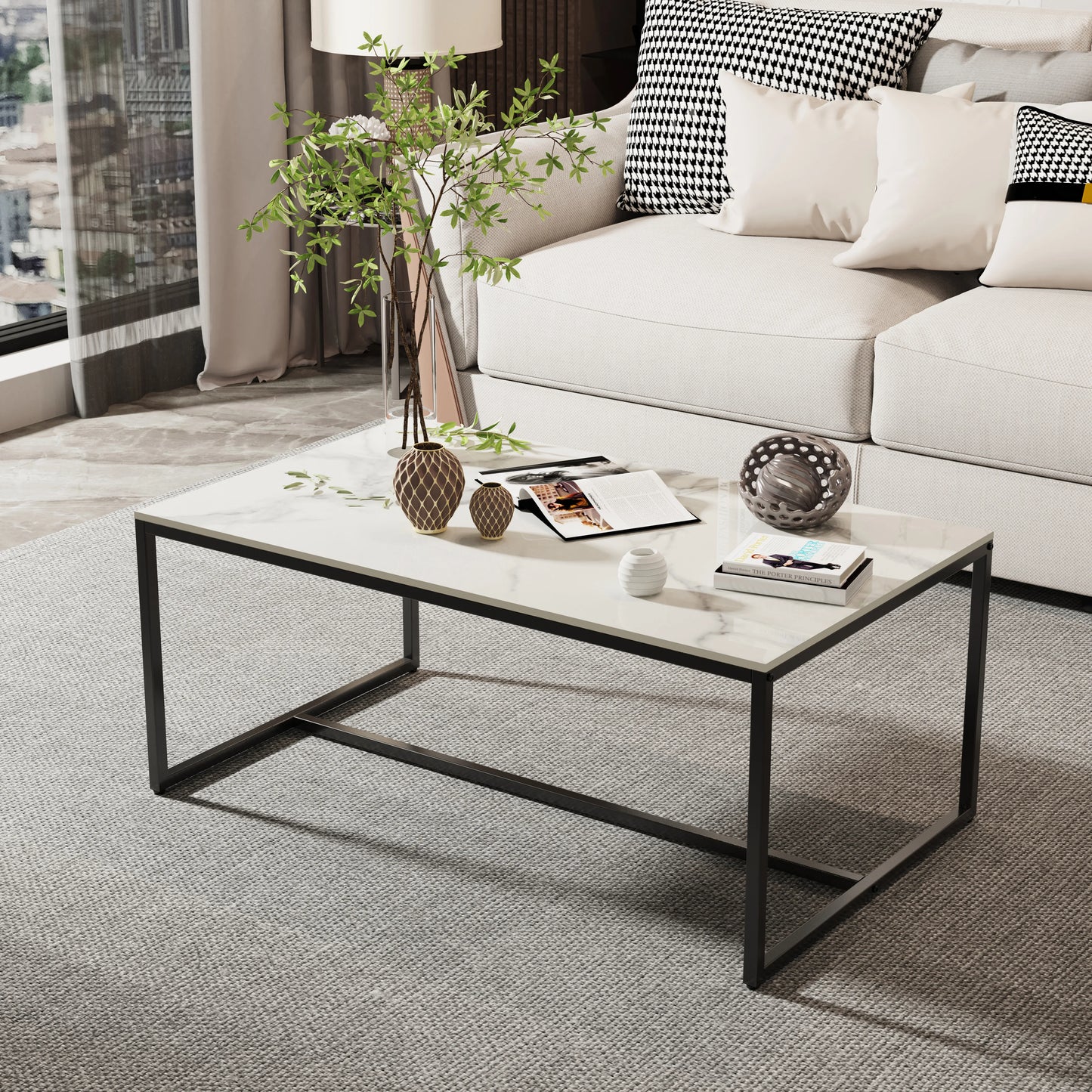 Altman Coffee Table in White